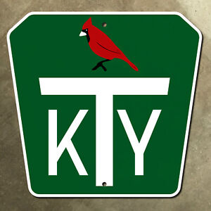Kentucky Turnpike highway marker road sign route shield 1954 Louisville 17x16