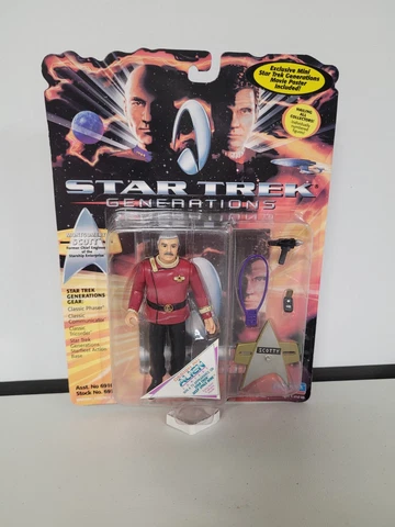 Star Trek Generations Montgomery Scott SCOTTY Action Figure Playmates 1994 New Cover