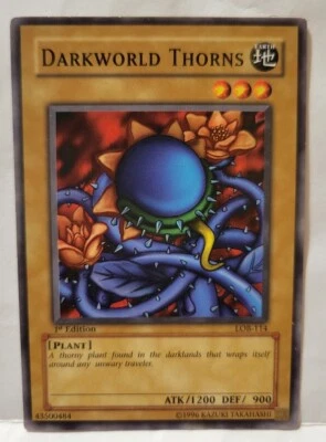 YUGIOH DARKWORLD THORNS LOB-114 1ST EDITION  COMMON LIGHT PLAYED - Image 1 of 2