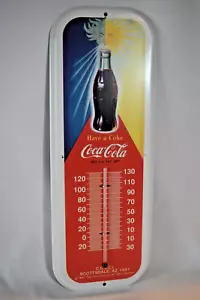 Coca Cola Metal Wall Thermometer, 1991, Scottsdale, AZ - Picture 1 of 4