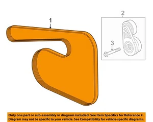 GM OEM-Serpentine Drive Fan Belt 12627134 - Picture 1 of 2