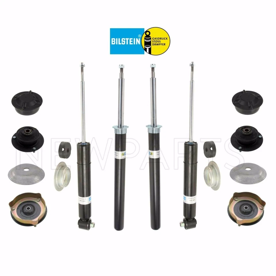 Amortiguadores delanteros y traseros e insertos de puntal para BMW E24 E28 con soportes espaciadores y tapas de cubierta Foto 1 de 1