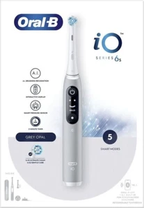 Oral-B iO Series 6s Grey Opal Cepillo de Dientes Eléctrico Giratorio Bluetooth, 5 Modos - Imagen 1 de 1
