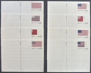 US 2000 Sc# UX317-UX336 Complete Set of 20 Mint Postal Cards Stars Strips Flags - Picture 1 of 6
