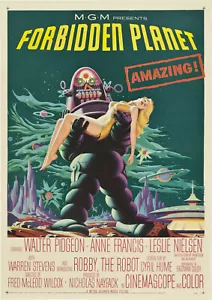 Film/Filmplakat - Forbidden Planet - 1956 - Vintage Reprint A4 Wandbild - Bild 1 von 1