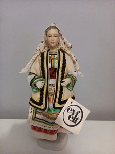 Handcrafted Evelt Themis Traditional Greek Costume Porcelain Doll - Picture 1 of 7