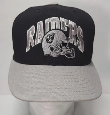 Los Angeles Oakland Raiders Snap Back Mütze Cap Team NFL schwarz Helm - Bild 1 von 4
