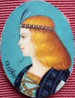 Exceptionnelle miniature ovale, portrait homme Renaissance, très grande finesse