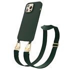 Handykette Pour Apple Iphone 14 Pro Max Large Ruban Coque Corde Portable Vert