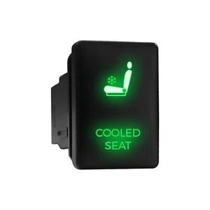 COOLED SEAT - LED Push Button Replacement for TOYOTA (1.28 x 0.87 in) Green - Picture 1 of 3