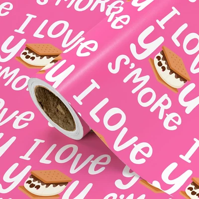 Funny Valentines Day Wrapping Paper Roll - Mini Roll - 17 Inch X 16.5 Feet - Swe - Image 1 of 3