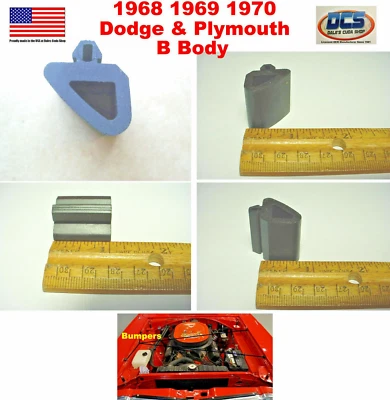 Plymouth Road Runner A12 440 1969 6 BBL capó goma parachoques kit 2786236 nuevo MoPar Foto 1 de 2