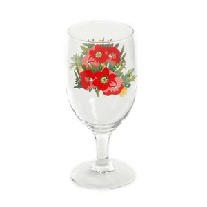 The Pioneer Woman Christmas Holiday Cheer 14 oz Poinsettia Goblet - Picture 1 of 5