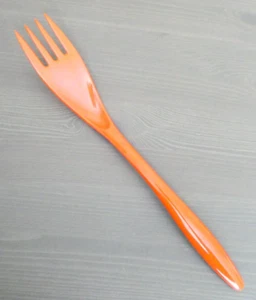 Red Hutzler Melamine Meat Fork Turner 12 1/4" Cooking Serving Utensil - Picture 1 of 5