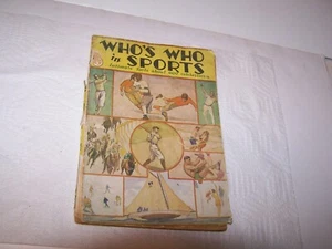 Vintage 1931 Taschenbuch Who's Who im Sport 600 Prominente Ruth Gehrig Ott Jones - Bild 1 von 12