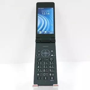 SHARP AQUOS KEITAI 4 Black 8GB 1GB RAM A205SH Unlocked Flip Phone 3.4 JAPAN - Picture 1 of 6