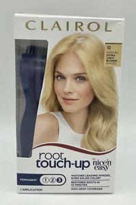 CLAIROL ROOT TOUCH-UP #10  LIGHT BLONDE, Hair Dye, Permanent Color, AUTHENTIC - Picture 1 of 3