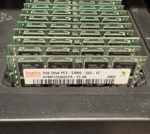 Lot of 50 - SK HYNIX 2GB 2RX8 PC2-5300S DDR2 SODIMM Laptop RAM - TESTED! - Picture 1 of 1