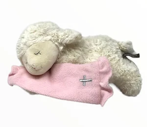 Nat & Jules Demdaco Praying Lamb 10" Plush Pink Blanket Stuffed Toy Tested Works - Picture 1 of 8