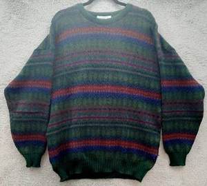 Maglione Maglia Irlandese Vintage Collezione Avoca Pura Nuova Lana Verde XL Irlanda  - Foto 1 di 8