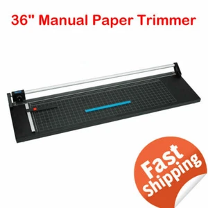 36'' Precision Rotary Paper Trimmer Portable Sharp Photo Paper Cutter Machine US - Picture 1 of 9