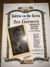 Solos piano nouveauté Kitten on the Keys Zez Confrey - partition vintage 1921