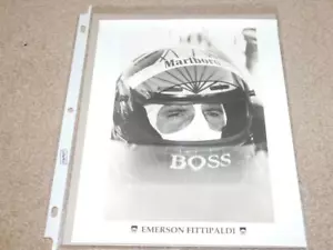 FOTO EMERSON FITTAPALDI 8X10 - Imagen 1 de 1