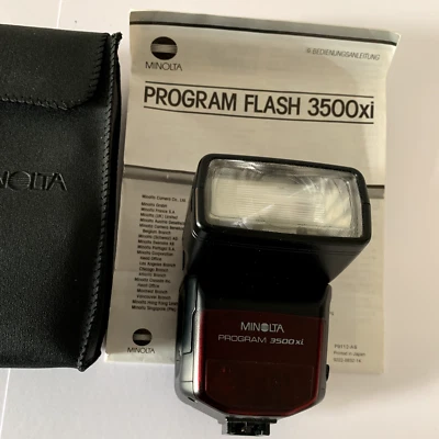 Minolta Blitz - Modell: PROGRAM FLASH 3500xi, mit Tasche - Bild 1 von 4