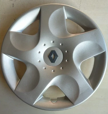 LOT DE 4 ENJOLIVEURS RENAULT NEW TWINGO 2007 POUR JANTES 14" AVEC LOGO - Photo 1/3