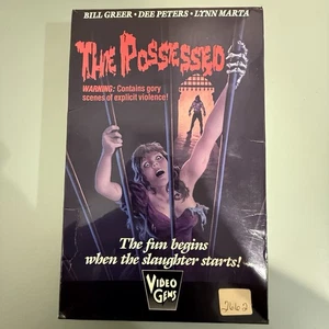 THE POSSESSED VHS Video Gems 1986 BIG BOX HORROR SLASHER - RARE 🔥 - Picture 1 of 13