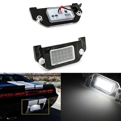 2 x LED License Plate Light For Chrysler 300 300C 300S 05-14 Dodge Charger 06-14 - Image 1 of 4