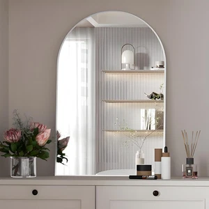 Arched Wall Mirror For Bathroom 20"x30" Arched Mirror Wall Mounted Mirror With M - Picture 1 of 7