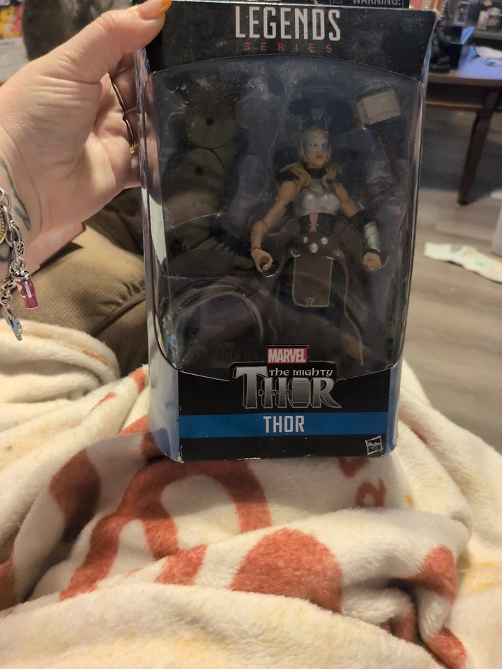 Hasbro 2017~Marvel Legends~Marvel The Mighty Thor~Jane~Figura de acto de 6"~Nuevo en caja~con BAF Hulk Foto 1 de 2