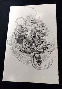 Venom #1 Mike Mayhew KRS variante fumetti schizzo bianco Virgin Convention - Foto 1 di 2