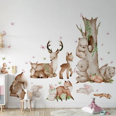 Wall Stickers Bedrooms Children Cloth Repositionable Melody Springlike XXL - Image 1 of 4