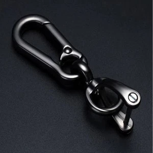 Portachiavi auto in metallo lega di zinco moschettone nero unisex - Bild 1 von 3