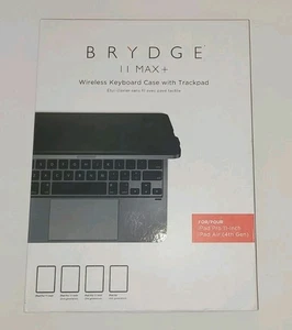 Brydge 11 MAX+ Wireless Keyboard Case w/ Trackpad iPad Pro & Air 11" Gray - Picture 1 of 8