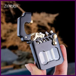 Encendedor de queroseno semiautomático con compartimento transparente Zorro Mecha, creativo - Imagen 1 de 27