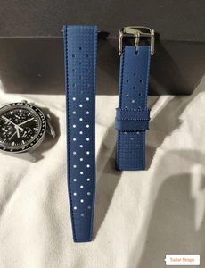 Tropisches Silikon Kautschuk Uhrenarmband Band in 20 mm für Omega X Swatch Moonswatch - Bild 1 von 4
