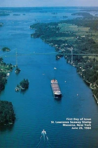 #2091 First Day Ceremony Program20c St Lawrence Seaway Stamp - Bild 1 von 2
