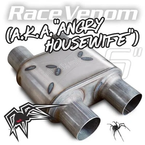 Black Widow Exhaust BWAHWDD33 Race Venom Series 3'/3' - Picture 1 of 1