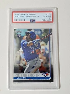 2019 Topps Chrome #201 Vladimir Guerrero Jr. RC Rookie Card PSA 10 Gem Mint - Bild 1 von 3