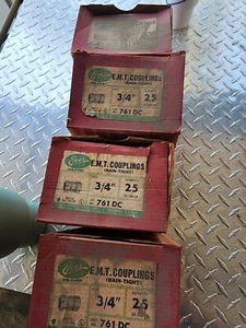 Druckkupplung EMT 3/4" Nassstellen. Karton mit 100 EFCOR NOS - Bild 1 von 5