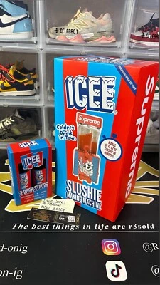 Supreme ICEE Slushie машина в руке ✅ Быстрая доставка совершенно новый W 2 бутылки сиропа - Изображение 1 из 2
