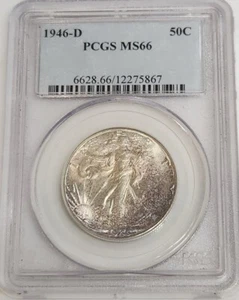 1946-D MS66 Walking Liberty Half Dollar PCGS - Picture 1 of 2