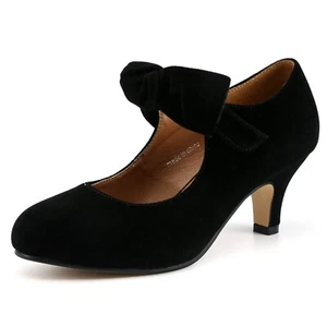 Women's Mary Jane Pumps with Heel - Picture 1 of 8