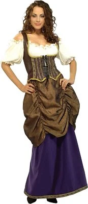 Disfraz Pirata Mujer Dama Doncella Renacimiento Princesa Vestir Halloween Adulto Foto 1 de 2