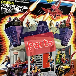 Revise 04/12/2025 GI Joe 1986 COBRA Terror Drome & Firebat Parts - You Choose - - Picture 1 of 162