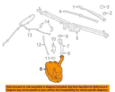 Chevrolet GM OEM 2016 Volt limpiaparabrisas lavadora-parabrisas líquido depósito tanque 23434243 Foto 1 de 2