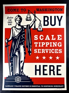 A - Shepard Fairey - Obey Giant - Scale Tipping - 2014 - # 432/450 - Picture 1 of 3